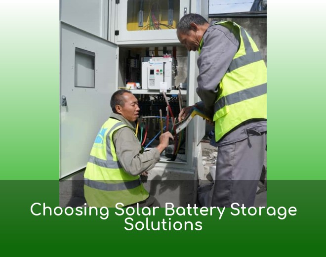 Choosing Solar Battery Storage Solutions